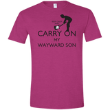 T-Shirts Antique Heliconia / S Keep Calm and Carry On My Wayward Son! Men's Semi-Fitted Softstyle
