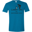 T-Shirts Antique Sapphire / S Keep Calm and Carry On My Wayward Son! Men's Semi-Fitted Softstyle