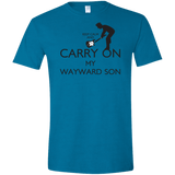 T-Shirts Antique Sapphire / S Keep Calm and Carry On My Wayward Son! Men's Semi-Fitted Softstyle