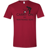 T-Shirts Cardinal Red / S Keep Calm and Carry On My Wayward Son! Men's Semi-Fitted Softstyle
