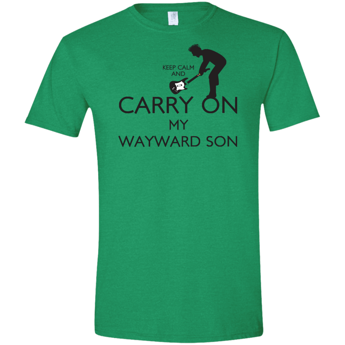 T-Shirts Heather Irish Green / S Keep Calm and Carry On My Wayward Son! Men's Semi-Fitted Softstyle