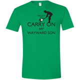 T-Shirts Irish Green / S Keep Calm and Carry On My Wayward Son! Men's Semi-Fitted Softstyle
