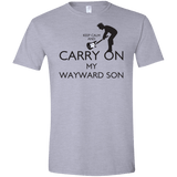 T-Shirts Sport Grey / X-Small Keep Calm and Carry On My Wayward Son! Men's Semi-Fitted Softstyle