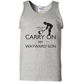 T-Shirts Ash / S Keep Calm and Carry On My Wayward Son! Men's Tank Top