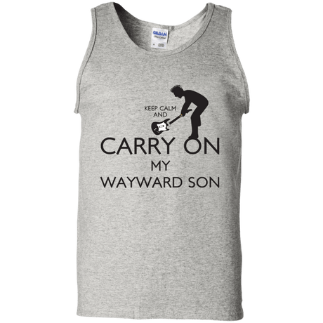 T-Shirts Ash / S Keep Calm and Carry On My Wayward Son! Men's Tank Top