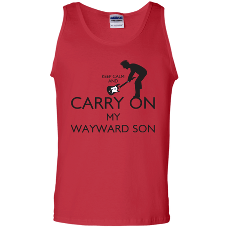 T-Shirts Red / S Keep Calm and Carry On My Wayward Son! Men's Tank Top