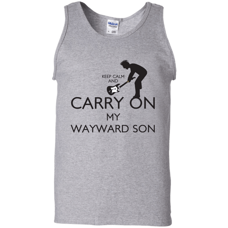 T-Shirts Sport Grey / S Keep Calm and Carry On My Wayward Son! Men's Tank Top