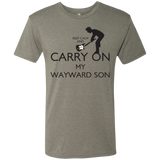T-Shirts Venetian Grey / S Keep Calm and Carry On My Wayward Son! Men's Triblend T-Shirt