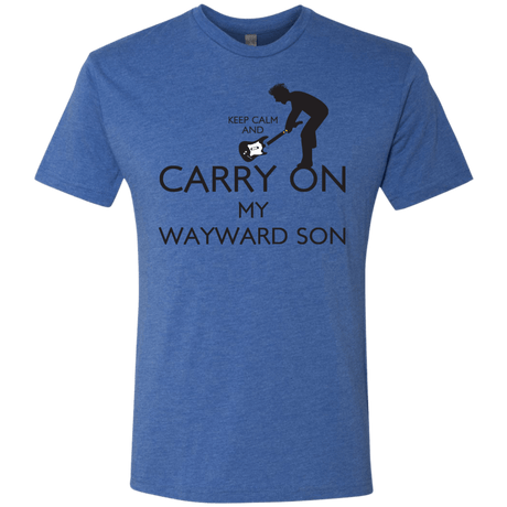 T-Shirts Vintage Royal / S Keep Calm and Carry On My Wayward Son! Men's Triblend T-Shirt