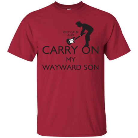 T-Shirts Cardinal / S Keep Calm and Carry On My Wayward Son! T-Shirt