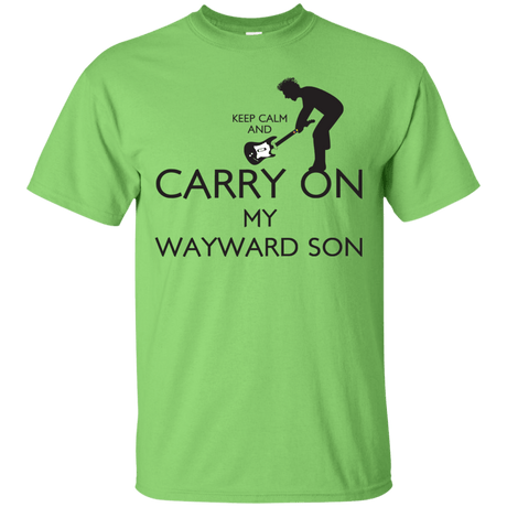 T-Shirts Lime / S Keep Calm and Carry On My Wayward Son! T-Shirt