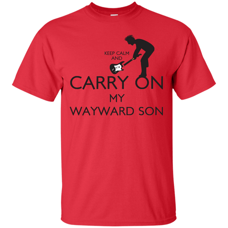 T-Shirts Red / S Keep Calm and Carry On My Wayward Son! T-Shirt