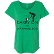 T-Shirts Envy / X-Small Keep Calm and Carry On My Wayward Son! Triblend Dolman Sleeve