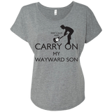 T-Shirts Premium Heather / X-Small Keep Calm and Carry On My Wayward Son! Triblend Dolman Sleeve
