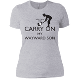 T-Shirts Heather Grey / X-Small Keep Calm and Carry On My Wayward Son! Women's Premium T-Shirt