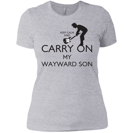 T-Shirts Heather Grey / X-Small Keep Calm and Carry On My Wayward Son! Women's Premium T-Shirt