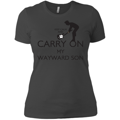 T-Shirts Heavy Metal / X-Small Keep Calm and Carry On My Wayward Son! Women's Premium T-Shirt