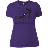 T-Shirts Purple Rush/ / X-Small Keep Calm and Carry On My Wayward Son! Women's Premium T-Shirt