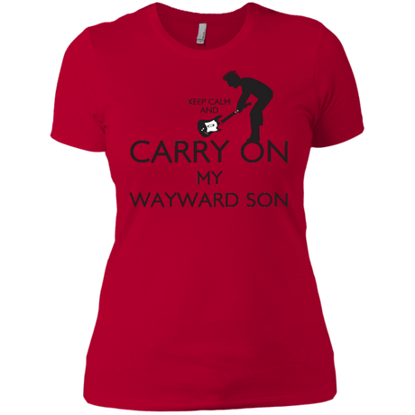 T-Shirts Red / X-Small Keep Calm and Carry On My Wayward Son! Women's Premium T-Shirt