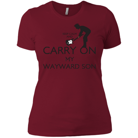 T-Shirts Scarlet / X-Small Keep Calm and Carry On My Wayward Son! Women's Premium T-Shirt