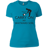 T-Shirts Turquoise / X-Small Keep Calm and Carry On My Wayward Son! Women's Premium T-Shirt