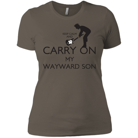 T-Shirts Warm Grey / X-Small Keep Calm and Carry On My Wayward Son! Women's Premium T-Shirt