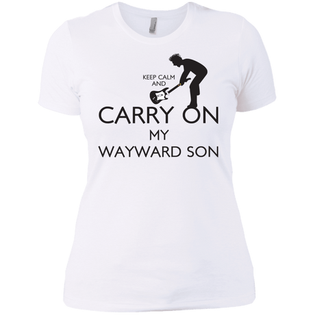 T-Shirts White / X-Small Keep Calm and Carry On My Wayward Son! Women's Premium T-Shirt