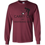 T-Shirts Maroon / YS Keep Calm and Carry On My Wayward Son! Youth Long Sleeve T-Shirt