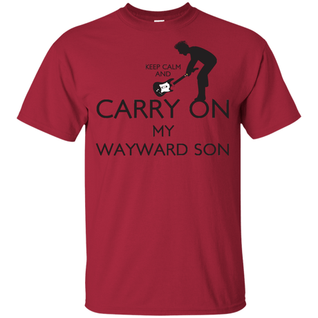 T-Shirts Cardinal / YXS Keep Calm and Carry On My Wayward Son! Youth T-Shirt