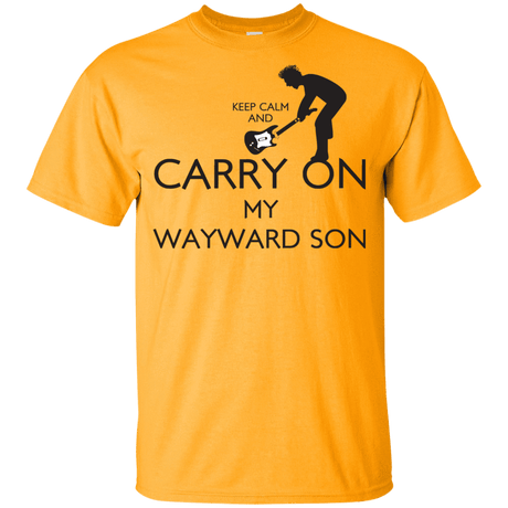 T-Shirts Gold / YXS Keep Calm and Carry On My Wayward Son! Youth T-Shirt