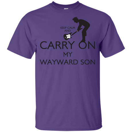 T-Shirts Purple / YXS Keep Calm and Carry On My Wayward Son! Youth T-Shirt