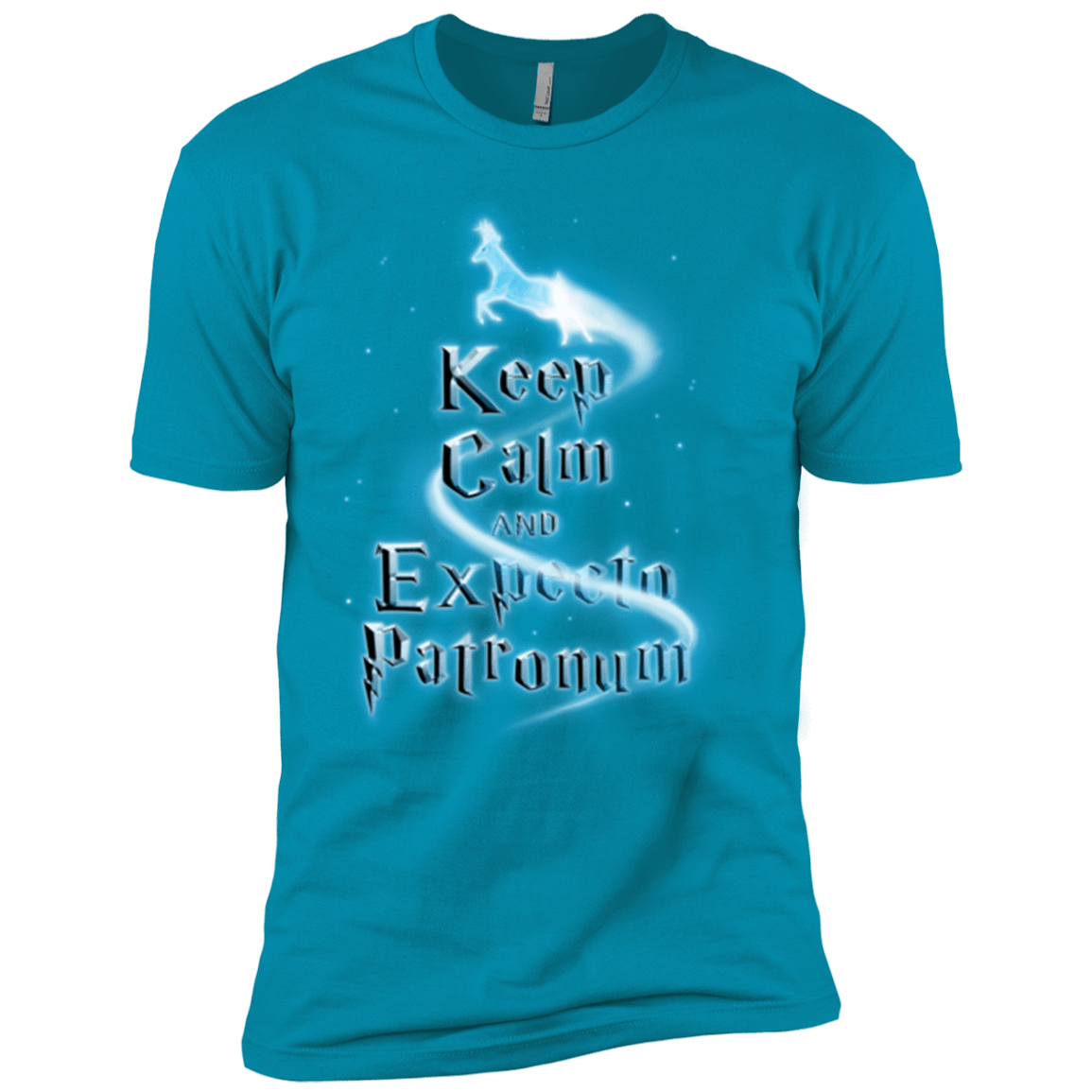 T-Shirts Turquoise / YXS Keep Calm and Expecto Patronum Boys Premium T-Shirt
