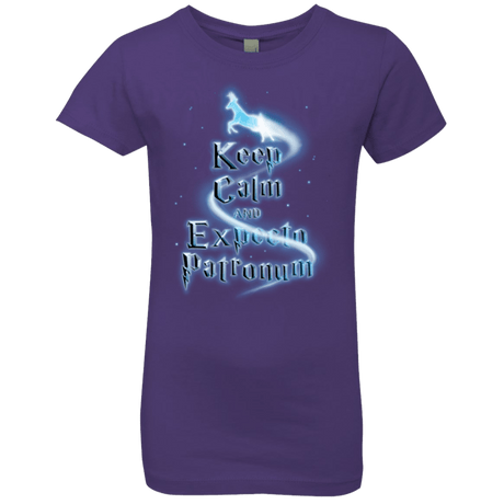 T-Shirts Purple Rush / YXS Keep Calm and Expecto Patronum Girls Premium T-Shirt