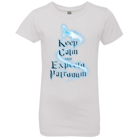 T-Shirts White / YXS Keep Calm and Expecto Patronum Girls Premium T-Shirt
