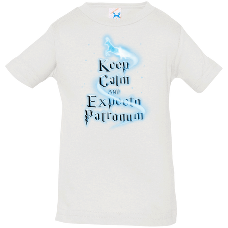 T-Shirts White / 6 Months Keep Calm and Expecto Patronum Infant Premium T-Shirt