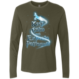 T-Shirts Military Green / Small Keep Calm and Expecto Patronum Men's Premium Long Sleeve
