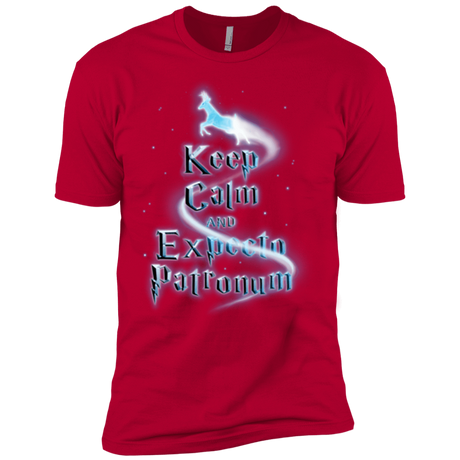 T-Shirts Red / X-Small Keep Calm and Expecto Patronum Men's Premium T-Shirt