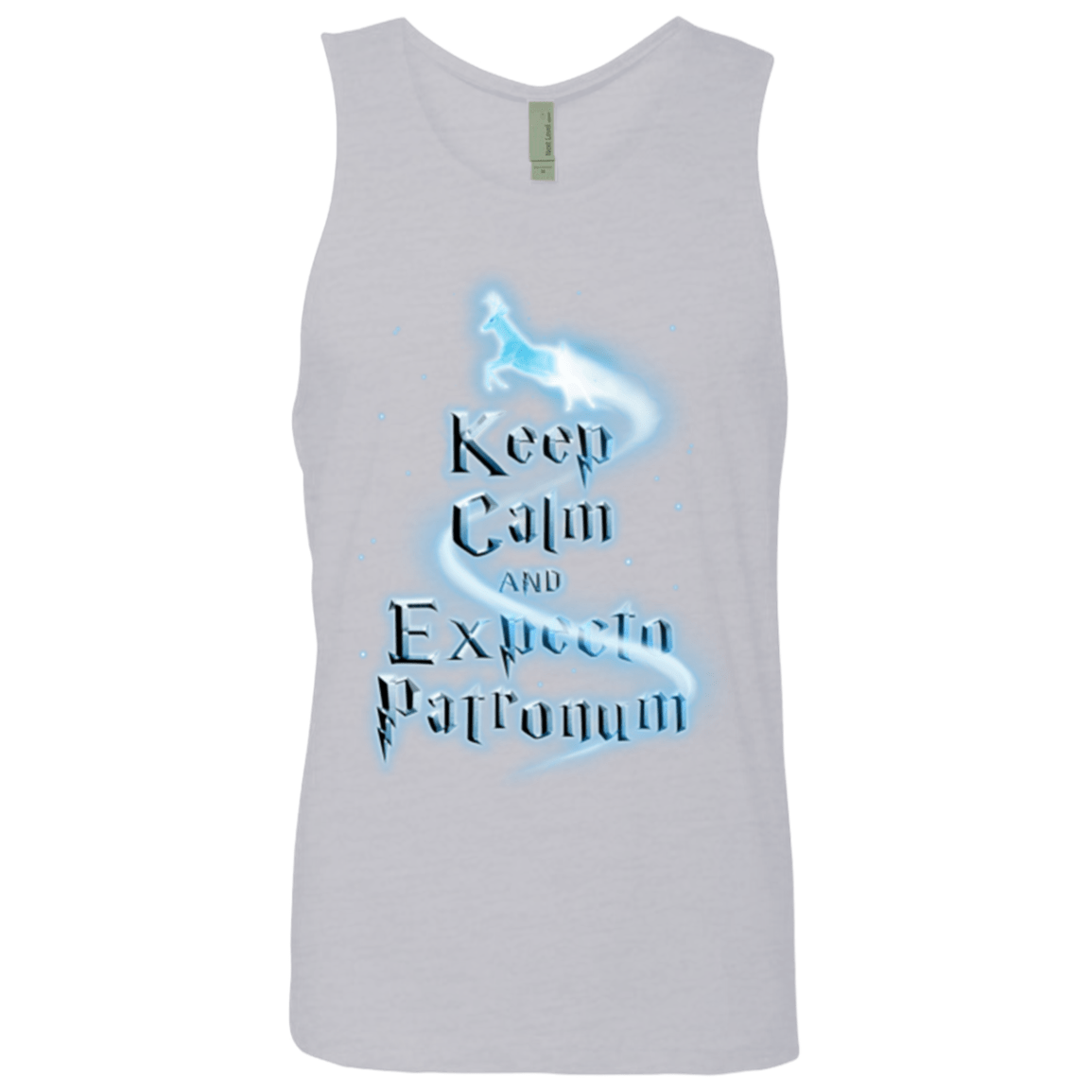 T-Shirts Heather Grey / Small Keep Calm and Expecto Patronum Men's Premium Tank Top