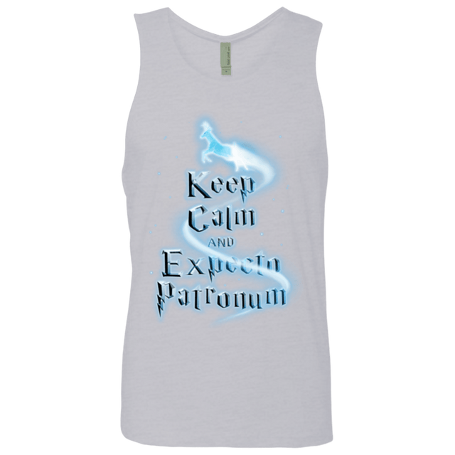 T-Shirts Heather Grey / Small Keep Calm and Expecto Patronum Men's Premium Tank Top