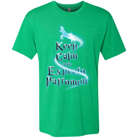 T-Shirts Envy / Small Keep Calm and Expecto Patronum Men's Triblend T-Shirt