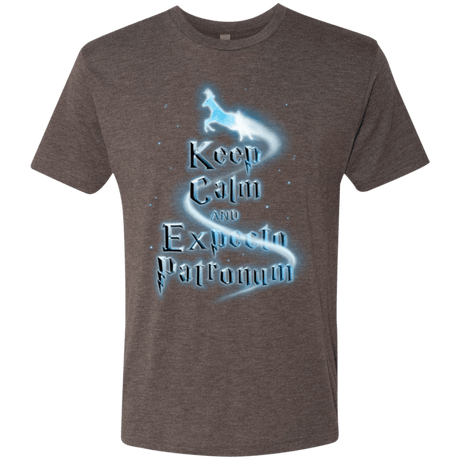 T-Shirts Macchiato / Small Keep Calm and Expecto Patronum Men's Triblend T-Shirt
