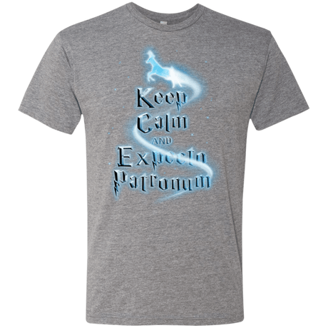 T-Shirts Premium Heather / Small Keep Calm and Expecto Patronum Men's Triblend T-Shirt
