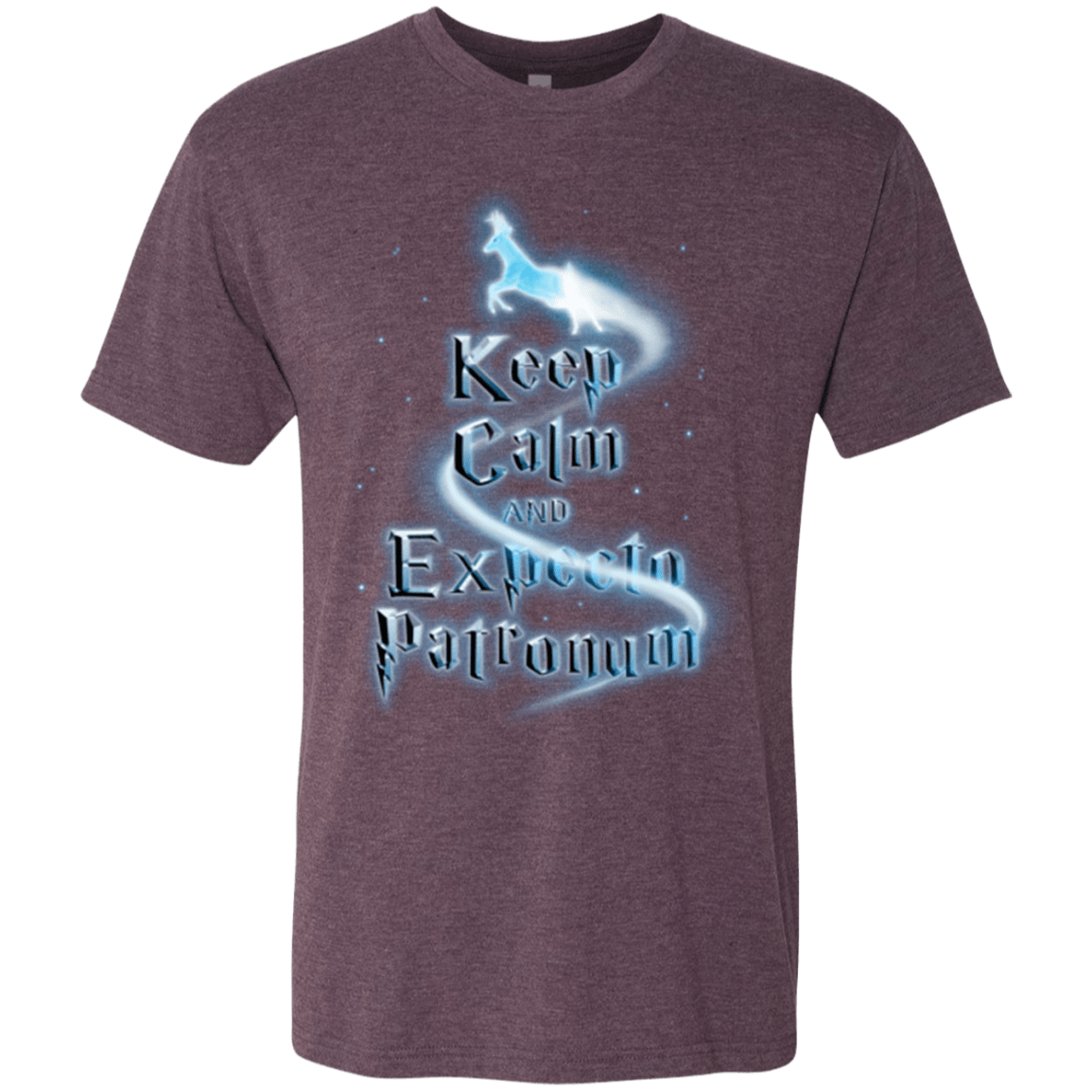 T-Shirts Vintage Purple / Small Keep Calm and Expecto Patronum Men's Triblend T-Shirt