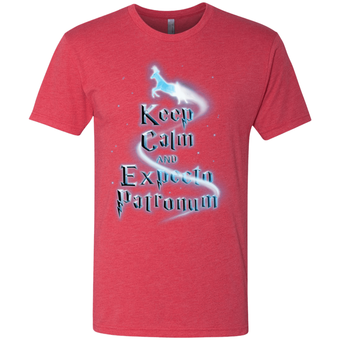 T-Shirts Vintage Red / Small Keep Calm and Expecto Patronum Men's Triblend T-Shirt