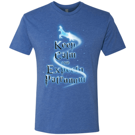 T-Shirts Vintage Royal / Small Keep Calm and Expecto Patronum Men's Triblend T-Shirt