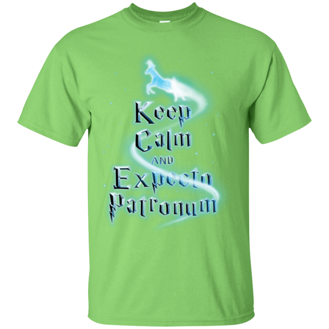 T-Shirts Lime / Small Keep Calm and Expecto Patronum T-Shirt