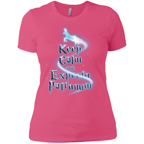 T-Shirts Hot Pink / X-Small Keep Calm and Expecto Patronum Women's Premium T-Shirt