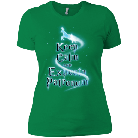 T-Shirts Kelly Green / X-Small Keep Calm and Expecto Patronum Women's Premium T-Shirt