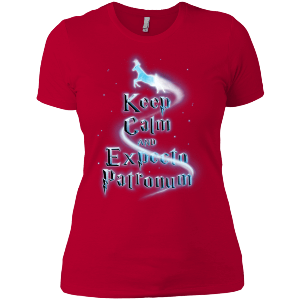 T-Shirts Red / X-Small Keep Calm and Expecto Patronum Women's Premium T-Shirt