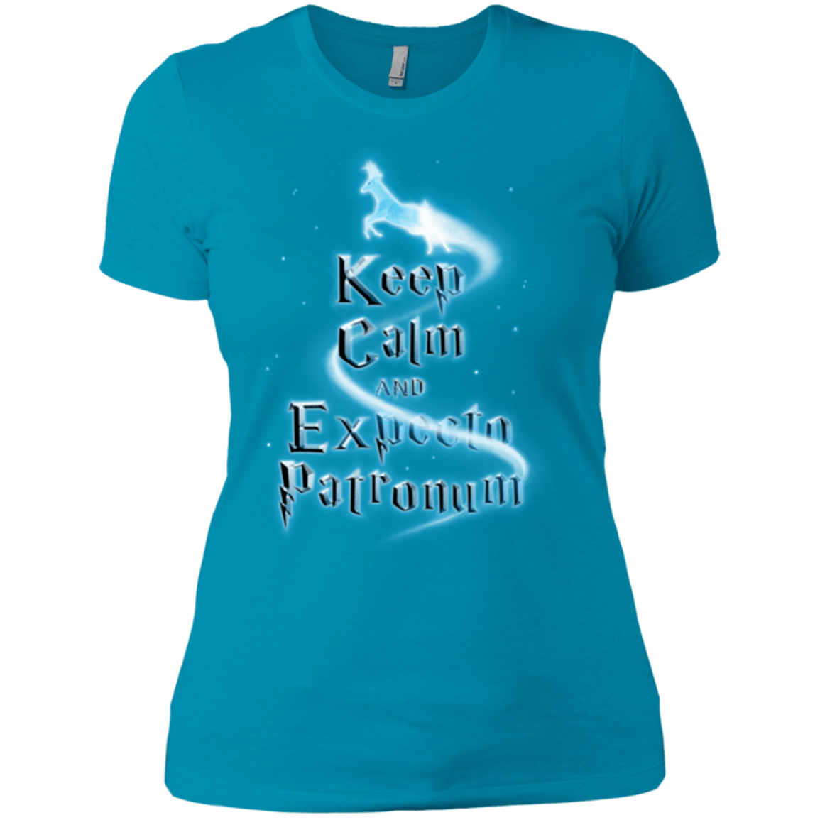 T-Shirts Turquoise / X-Small Keep Calm and Expecto Patronum Women's Premium T-Shirt